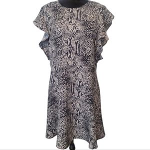 Who what wear snake skin print dress size large